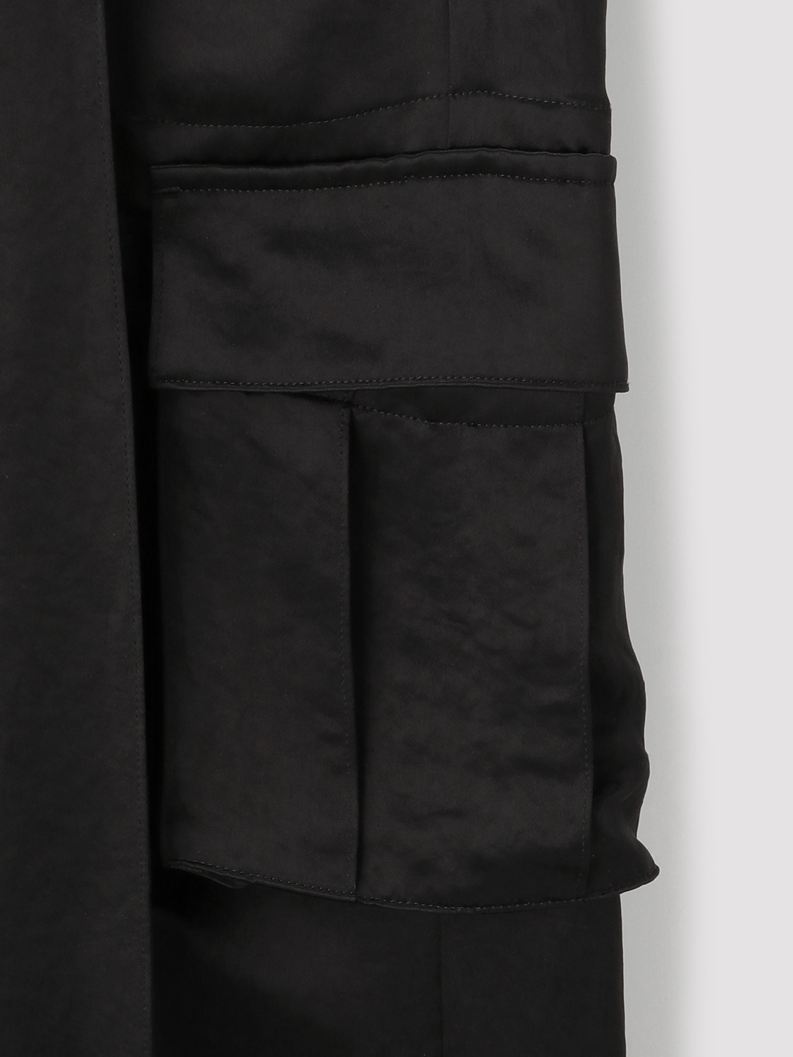 SATIN CARGO PANTS 詳細画像 Black 5