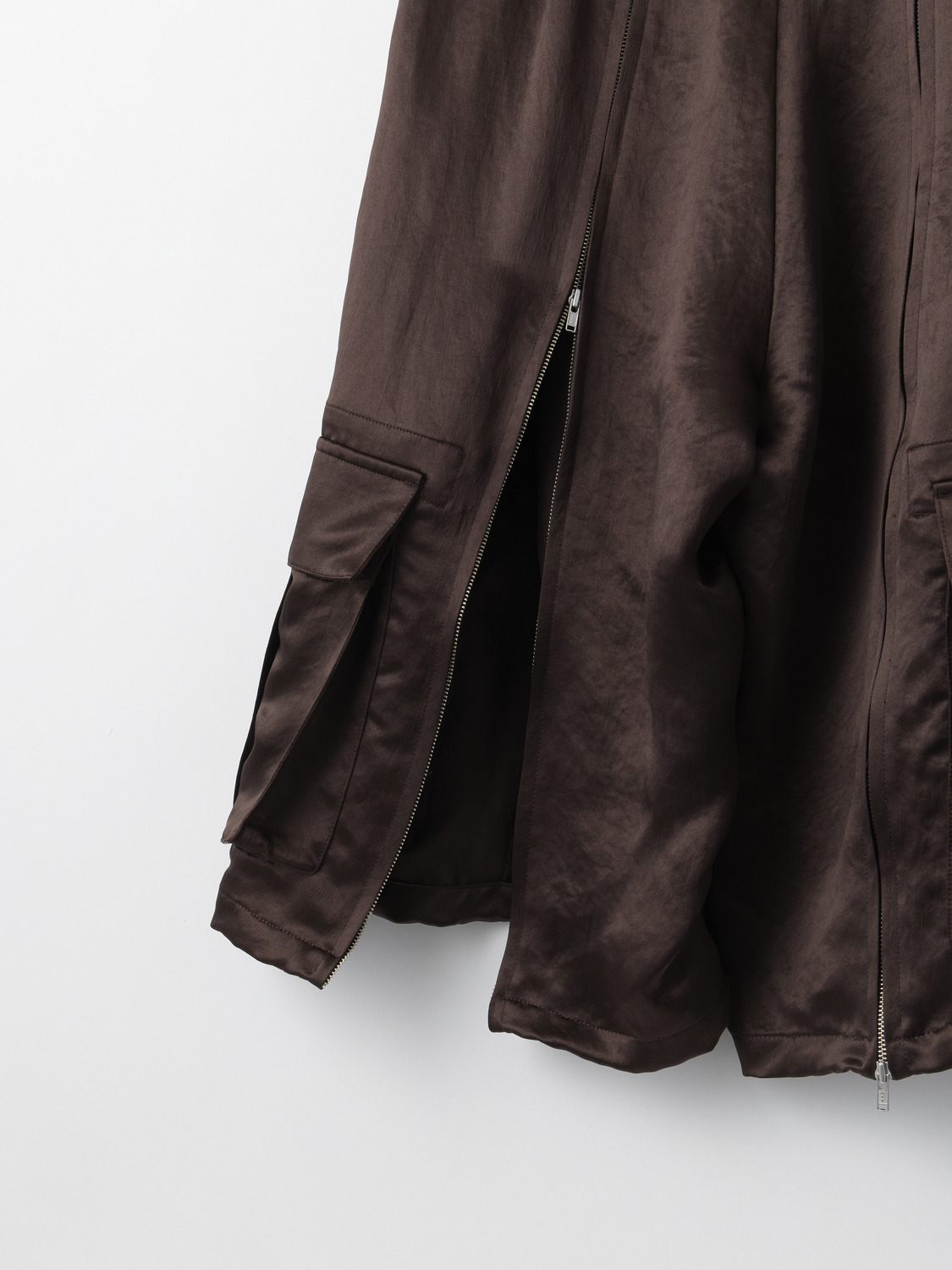 SATIN CARGO SHORTS 詳細画像 Brown 3