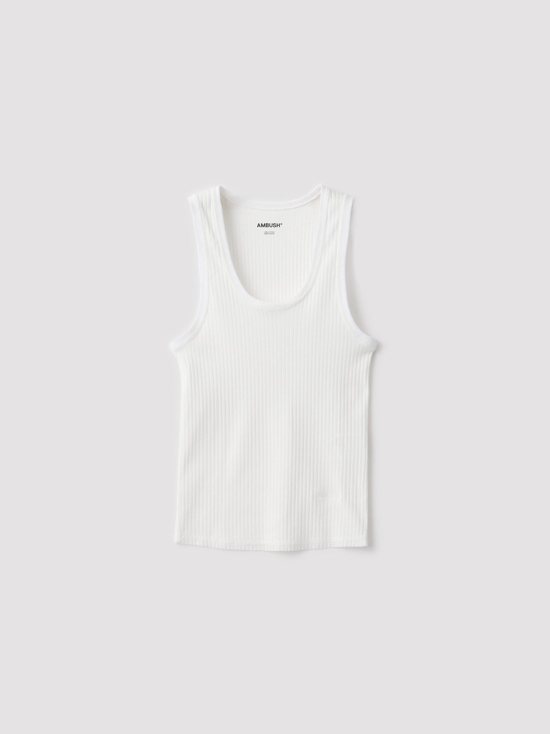 WOMENS RIB TANK TOP 詳細画像 White 1