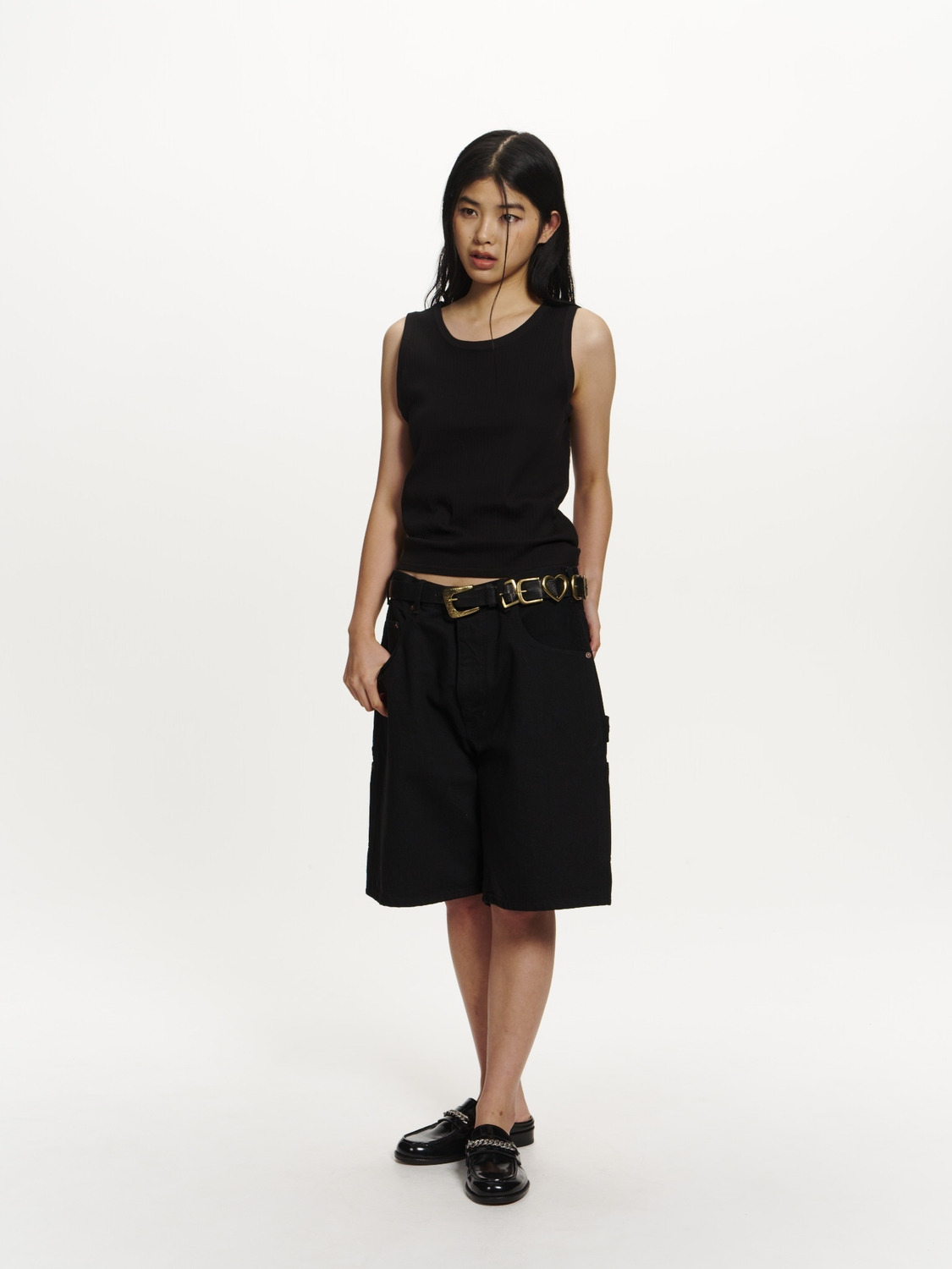 WOMENS RIB TANK TOP 詳細画像 Black 6