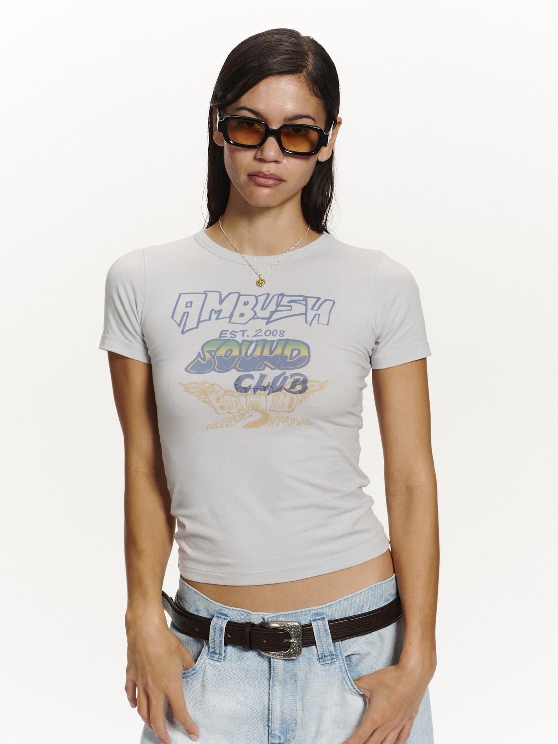 AMBUSH SOUND CLUB FITTED T-SHIRT 詳細画像 L.blue 4