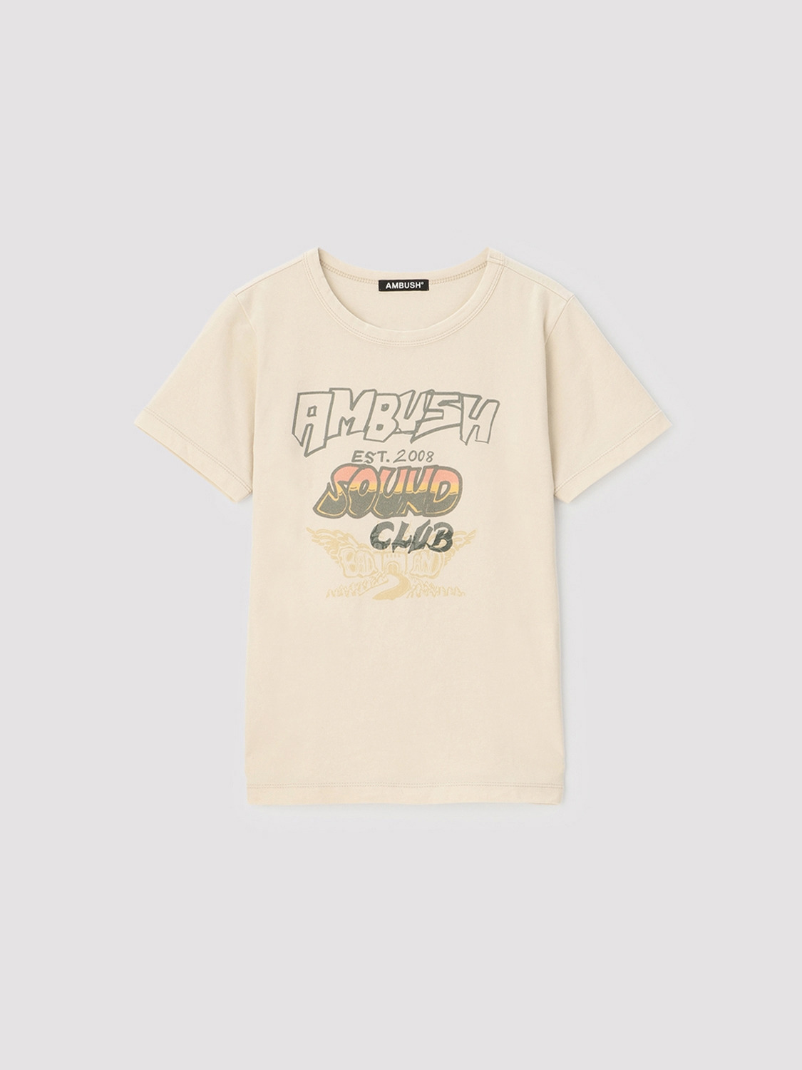AMBUSH SOUND CLUB FITTED T-SHIRT 詳細画像 Yellow 1