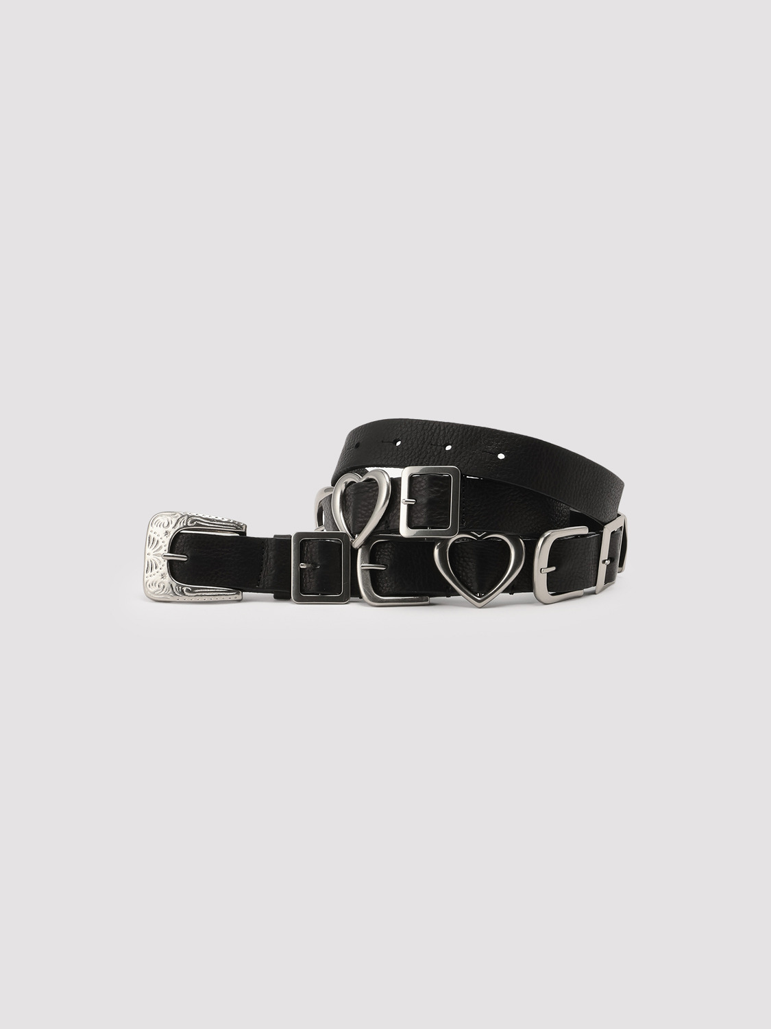 MULTI BUCKLE BELT 詳細画像 Silver 1