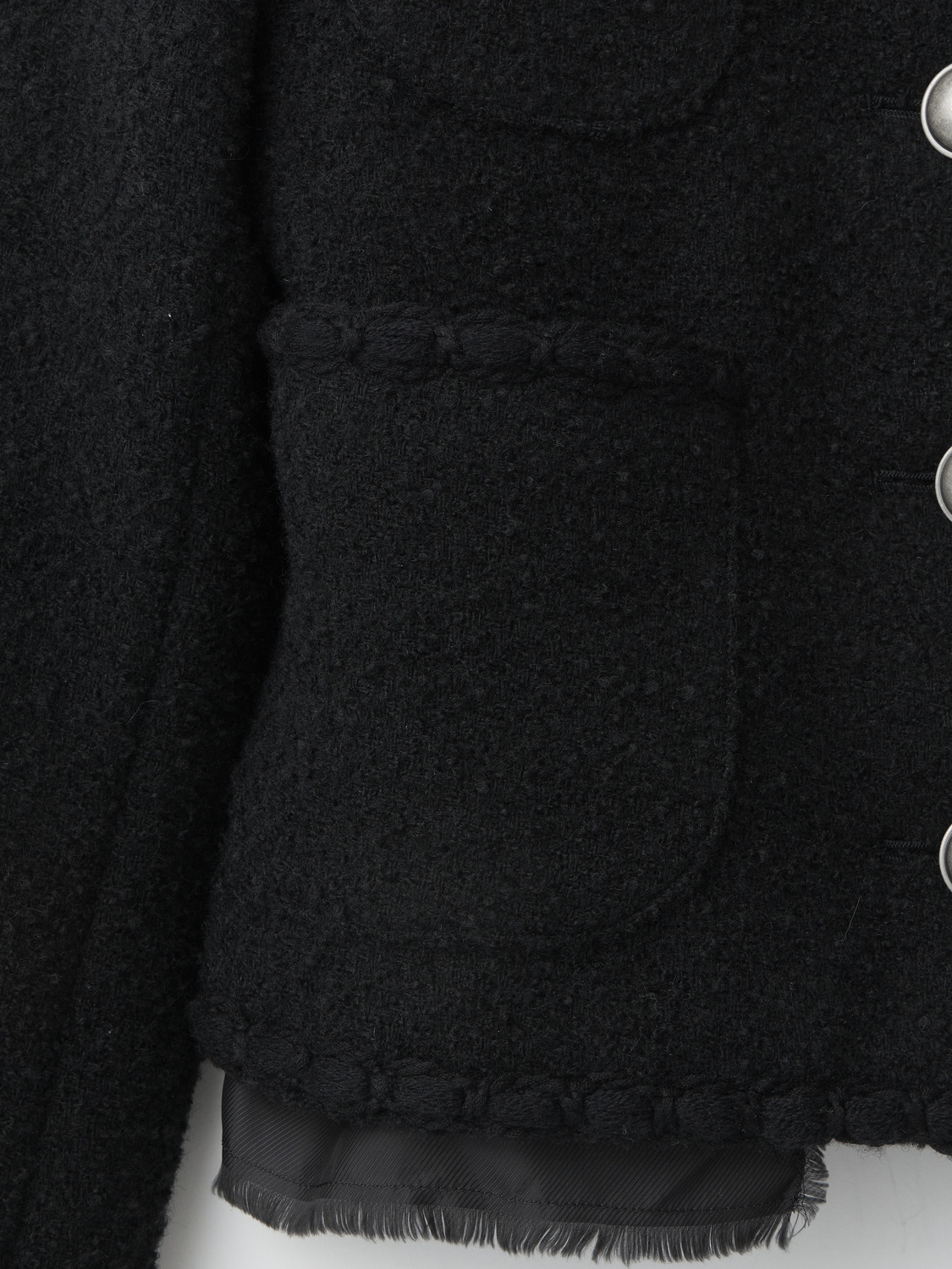 WOMENS TWEED JACKET 詳細画像 Black 4