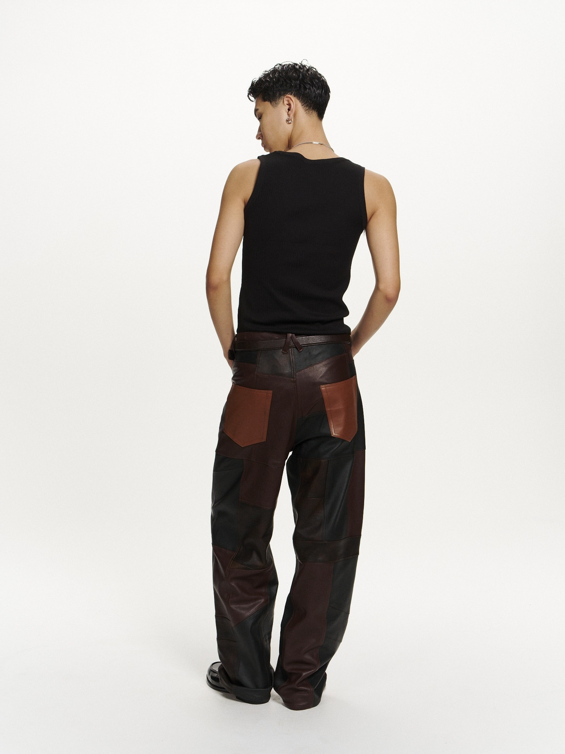 PATCHWORK LEATHER PANTS 詳細画像 Multi 6