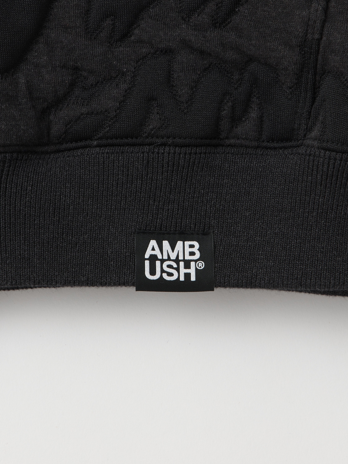 STICKERS LOGO JACQUARD ZIP HOODIE 詳細画像 Black 3