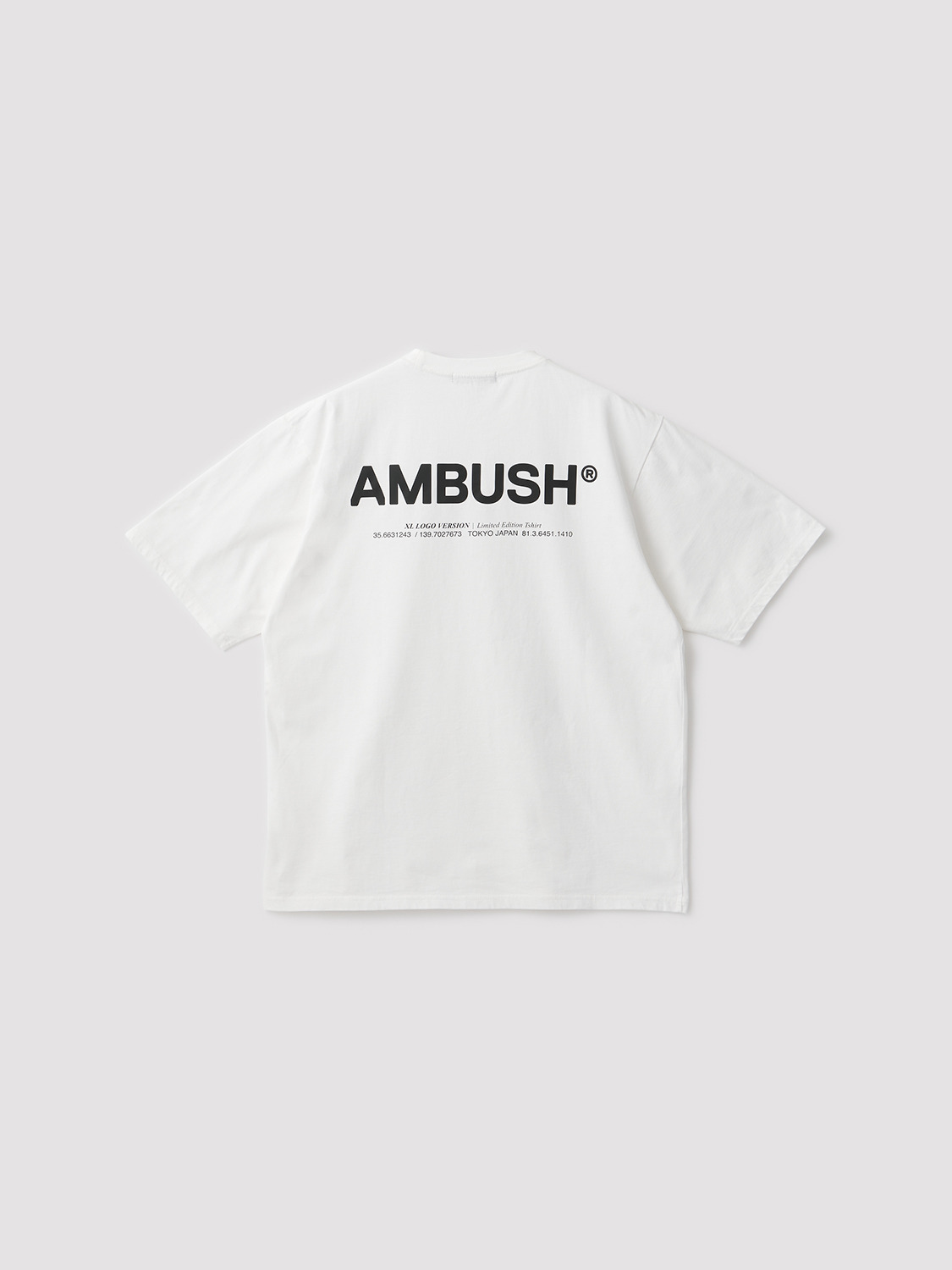 AMB XL LOGO T-SHIRT 詳細画像 White&times;Black 1