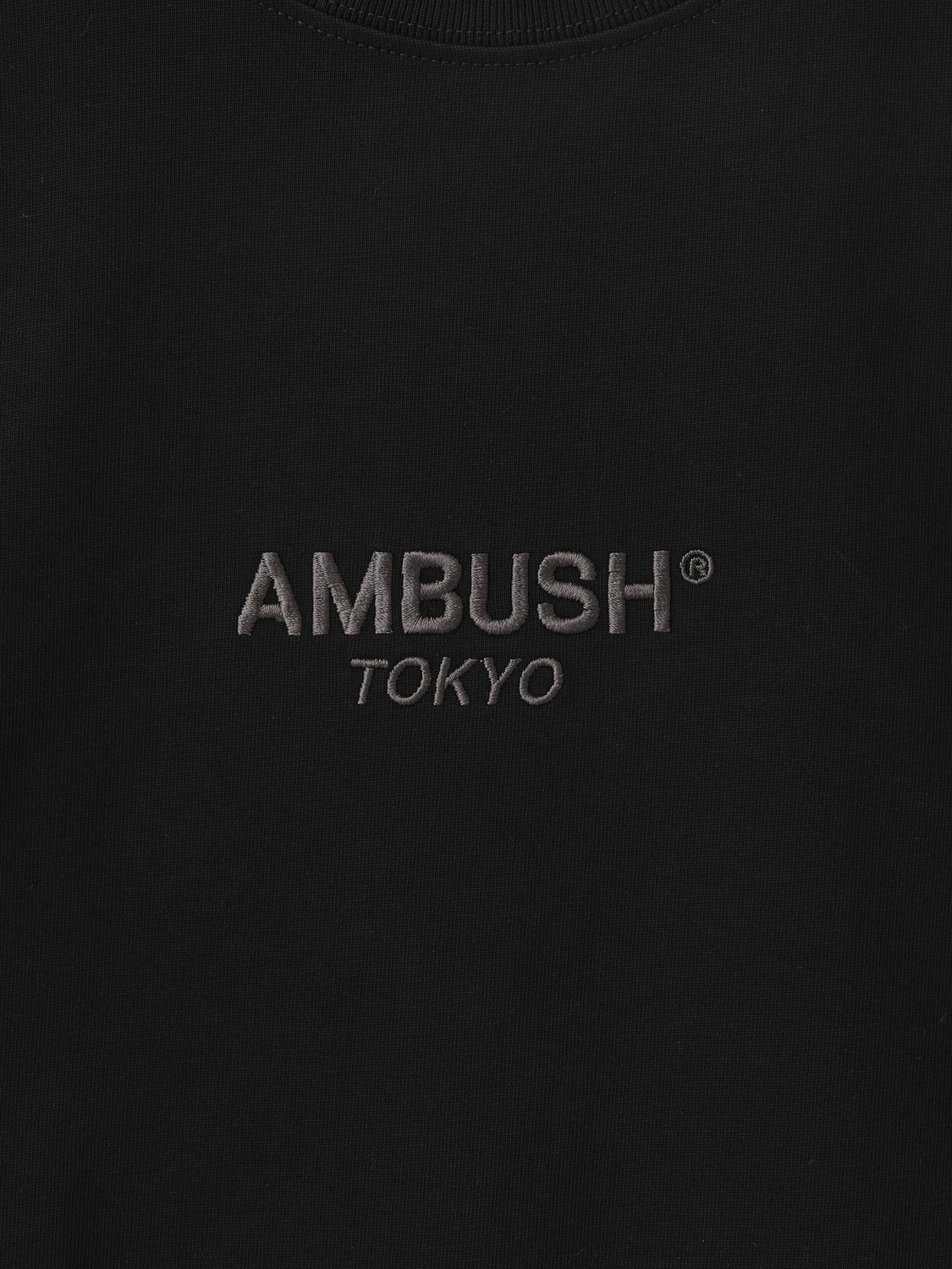 AMB CENTER LOGO T-SHIRT 詳細画像 Black&times;black 3