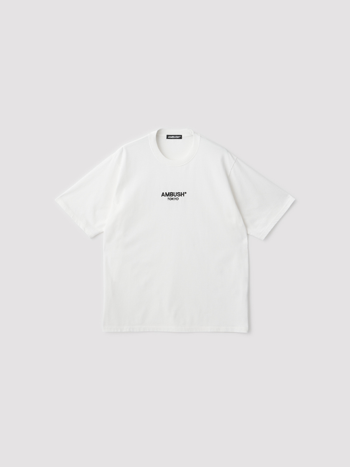 AMB CENTER LOGO T-SHIRT 詳細画像 White&times;Black 1