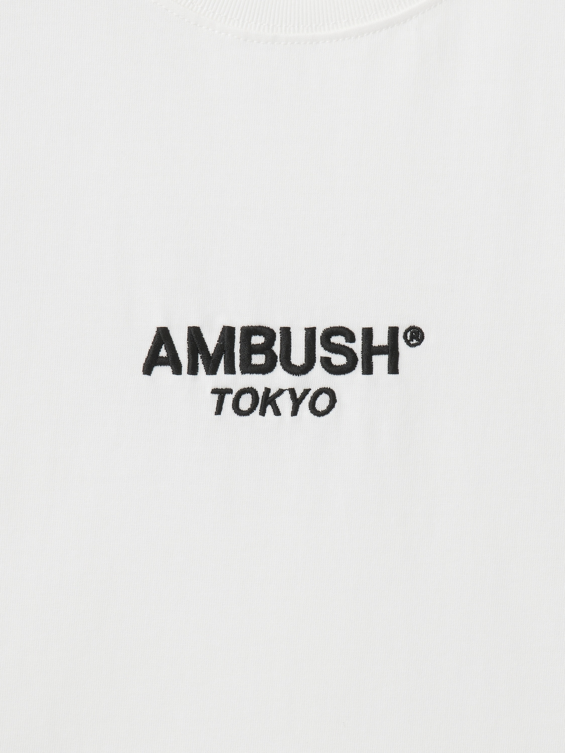 AMB CENTER LOGO T-SHIRT 詳細画像 White&times;Black 3