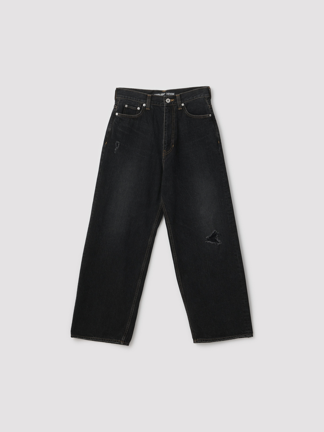WIDE FLARE FIT DENIM PANTS Black	 詳細画像 Black 1