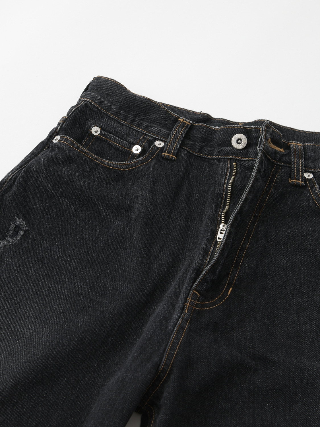 WIDE FLARE FIT DENIM PANTS Black	 詳細画像 Black 3