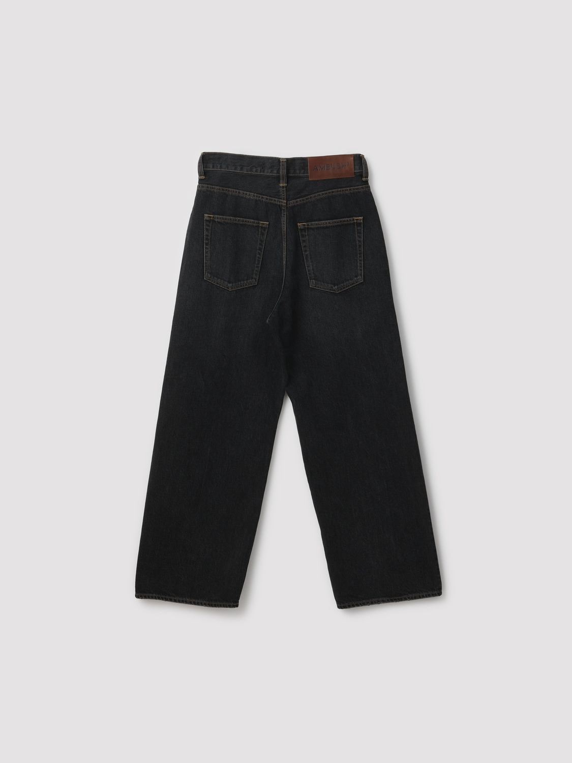 WIDE FLARE FIT DENIM PANTS Black 32 詳細画像 Black 2