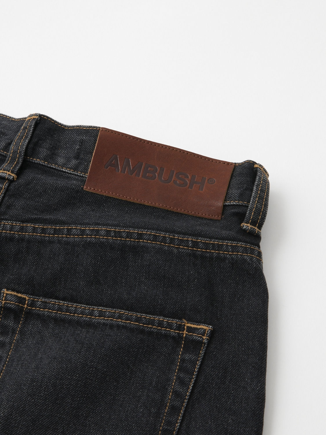 WIDE FLARE FIT DENIM PANTS Black 32 詳細画像 Black 5