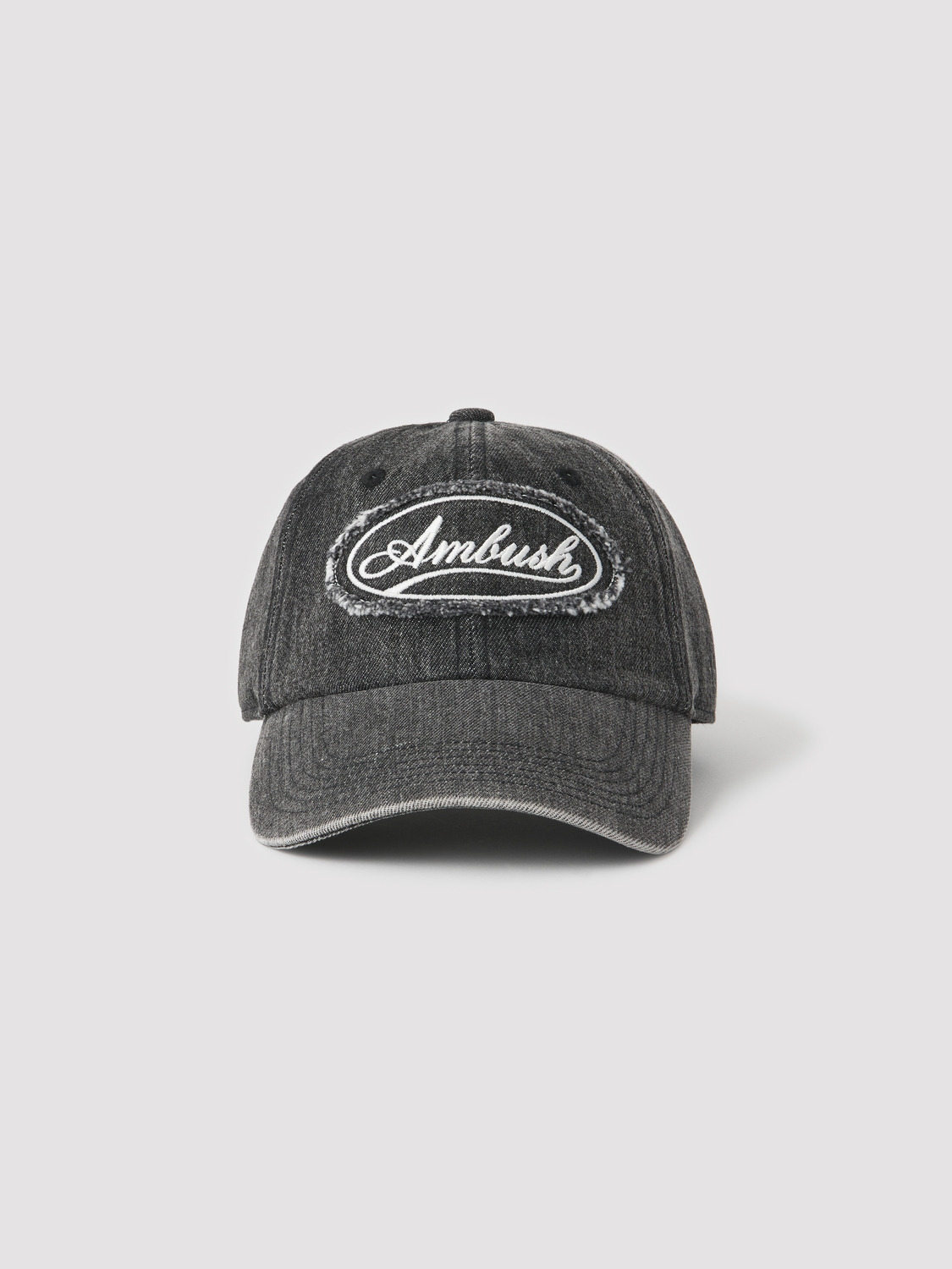 CURSIVE LOGO DENIM CAP 詳細画像 Black 1
