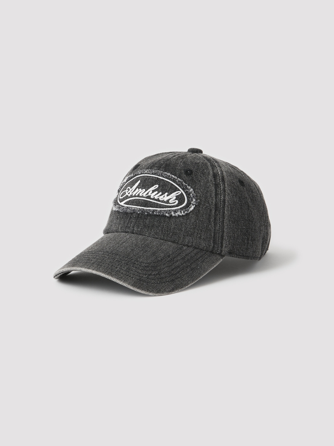 CURSIVE LOGO DENIM CAP 詳細画像 Black 2